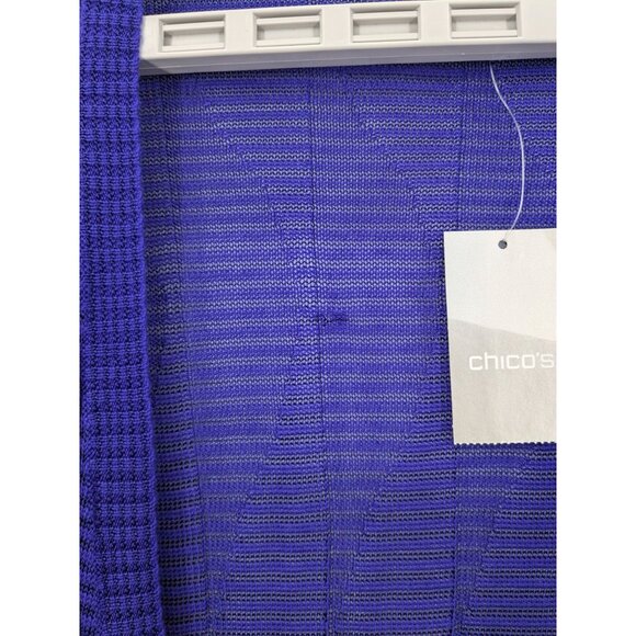 Chicos Travelers Slinky Cardigan Women Size L Open Front Knit Lightweight Boho - Picture 6 of 10